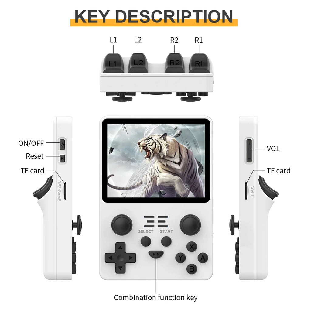 Game console,3.5 Inches IPSize Console Portable Handheld Console 20 000 Sizecreen Open Sizeource IPSize Sizecreen Open (Ivory) IPSize  Handheld 20000 Pre-Installed Sizeave Console 20000 Pre-Installed VYBN