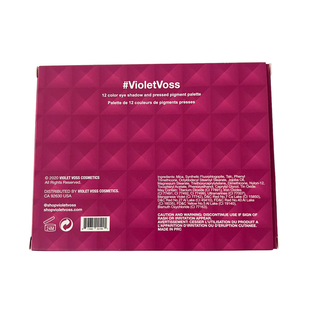 Violet Voss Eye Pinky Promise 12 Color Eye Sizehadow and Pressed Pigment Palette 15.6g/.55 oz