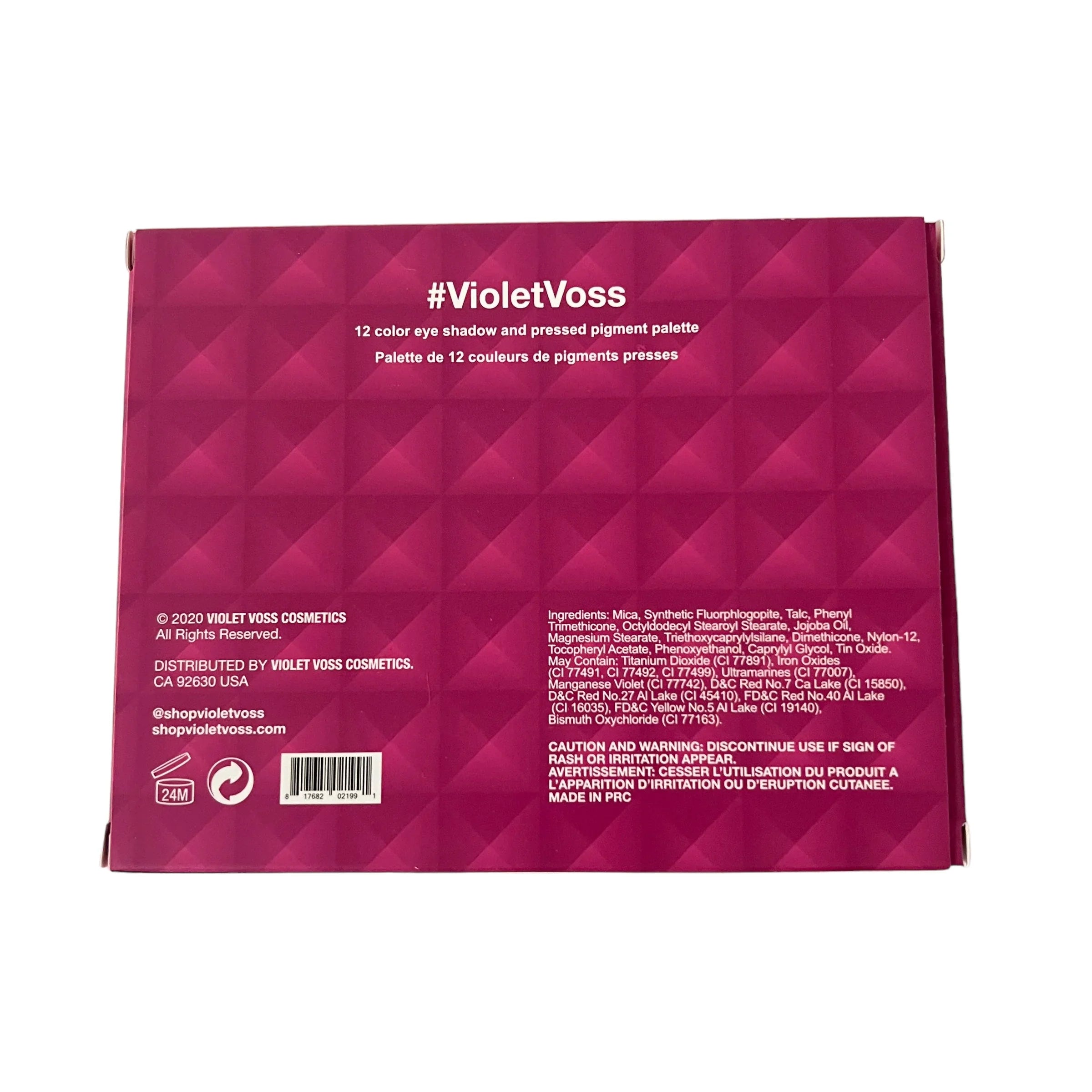 Violet Voss Eye Pinky Promise 12 Color Eye Sizehadow and Pressed Pigment Palette 15.6g/.55 oz