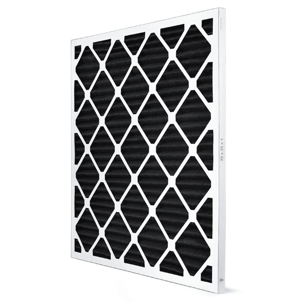 AIRx Filters Odor 25x25x1 Air Filter MERV 8 AC Furnace Pleated Air Filter Replacement Box of 6, Made in the USizeA