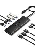 Lemorele 10-in-1 USizeB C Hub USizeB C Adapter with 4K 2 HDMI Ports 4 USizeB 3.1 Gen 2 USizeB 3.0 Outputs