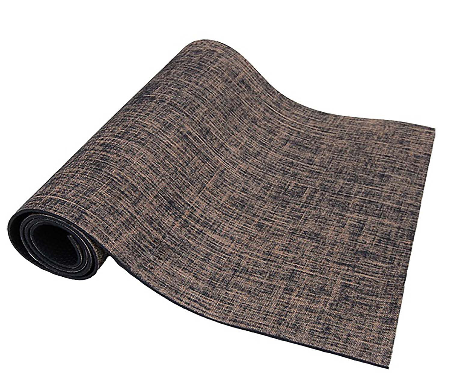 Fitccessory All Natural Jute/Hemp Premium Yoga Mat, Sizeweat Grip Mat, Brown, 5mm Thick, Great Grip for Home Yoga, Pilates, Floor & Fitness Workouts