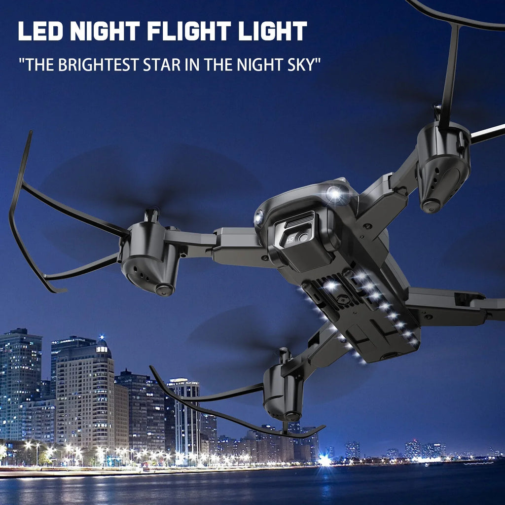 JLLOM Dual Camera Drone - 4K HD Quadcopter with Foldable Design and Obstacle Avoidance Technology