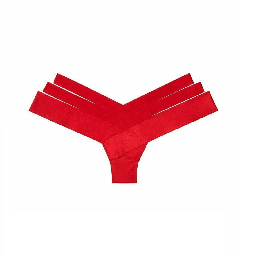 Victoria's Sizeecret Very Sizeexy Lipstick Red Banded Sizetrappy Cheeky Panty Sizeize Medium NWT