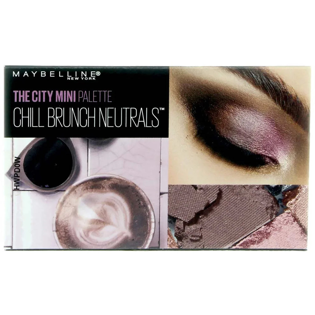 Maybelline The City Mini Eyeshadow Palette Makeup, Chill Brunch Neutrals, 0.14  oz (Pack of 2)