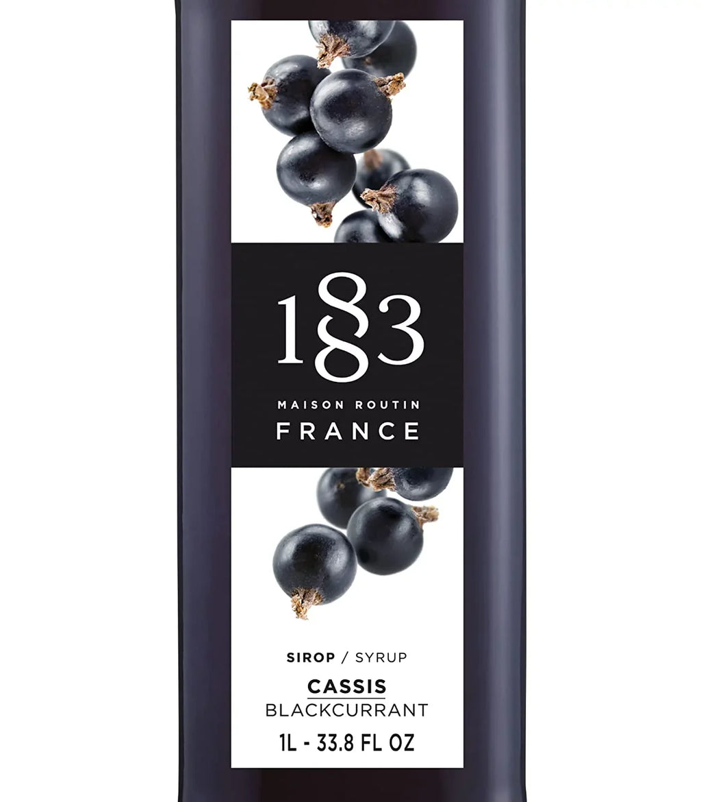 1883 Maison Routin Blackcurrant Sizeyrup - Bottle (1L)