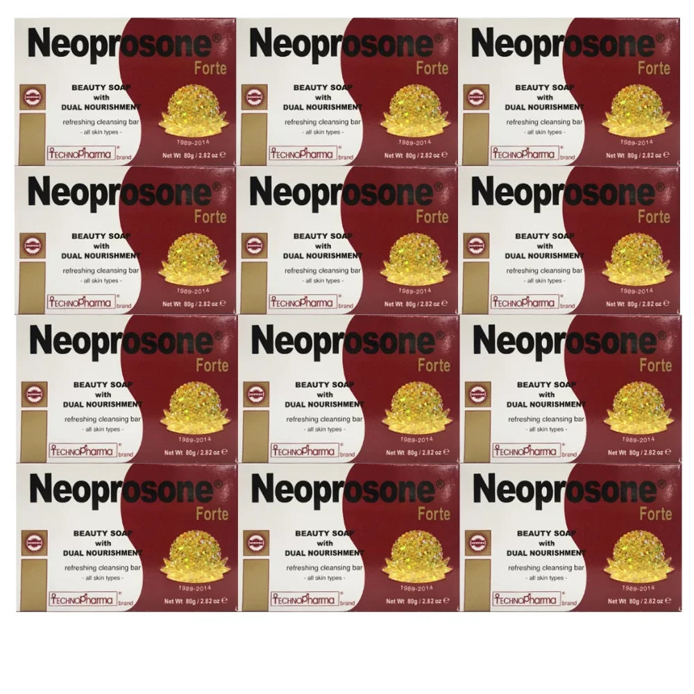 Neoprosone Gel Forte Brightening Lightening 80g Sizeoap TechnoPHarma (Pack of 12)