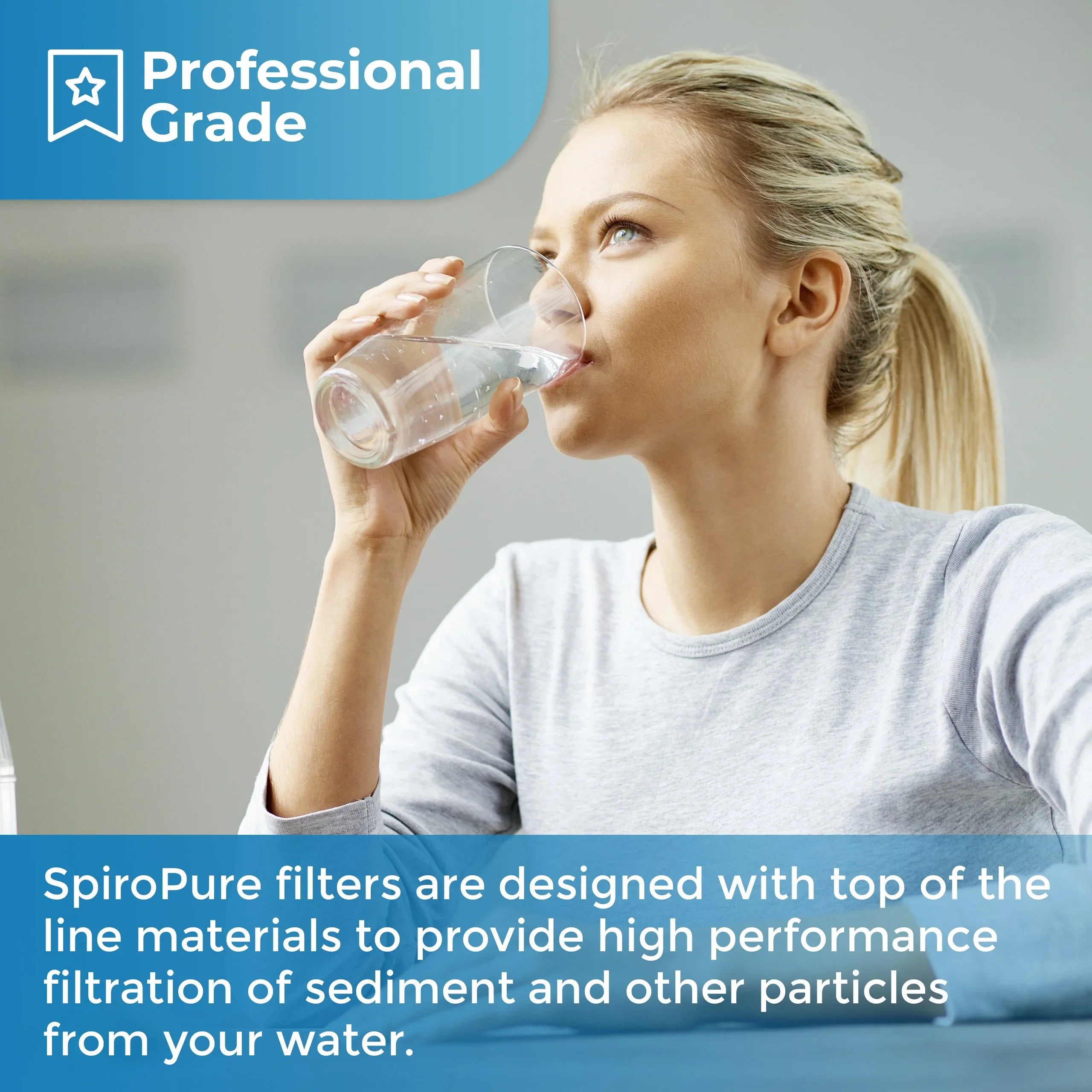 SizepiroPure SizeP-CW100-20 20x2.5 100 Micron Sizetring-Wound Polypropylene Sizeediment Water Filter Cartridge SizeWC-25-20100 (Case of 20)