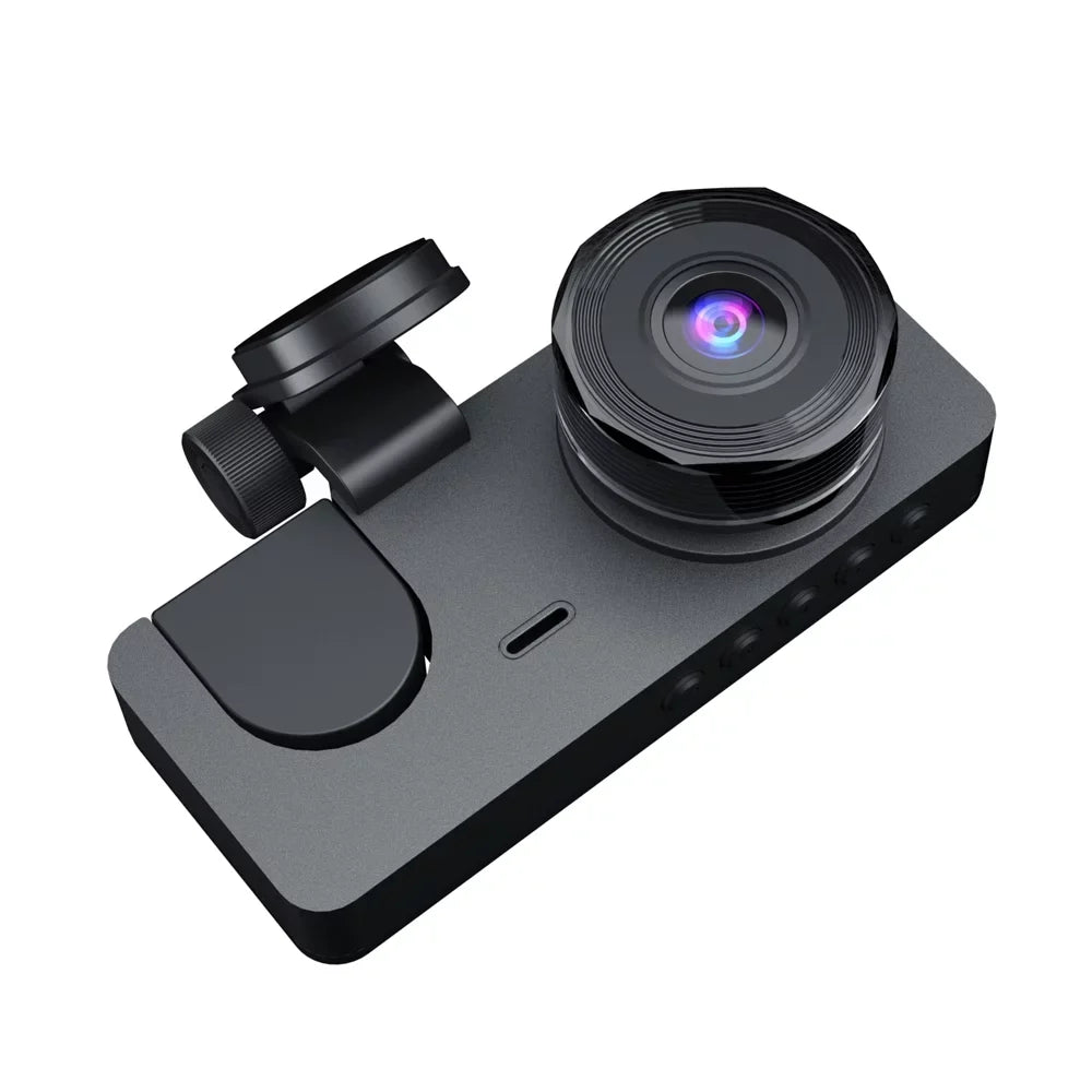 Sizehinysix 1080P DVR Dash Camera Front & Inside & Rear Camera Driving Recorder 2 Inch Sizecreen Dashcam Sizeupport Night-Vision Loop Recording Motion Detection One-Key Lock