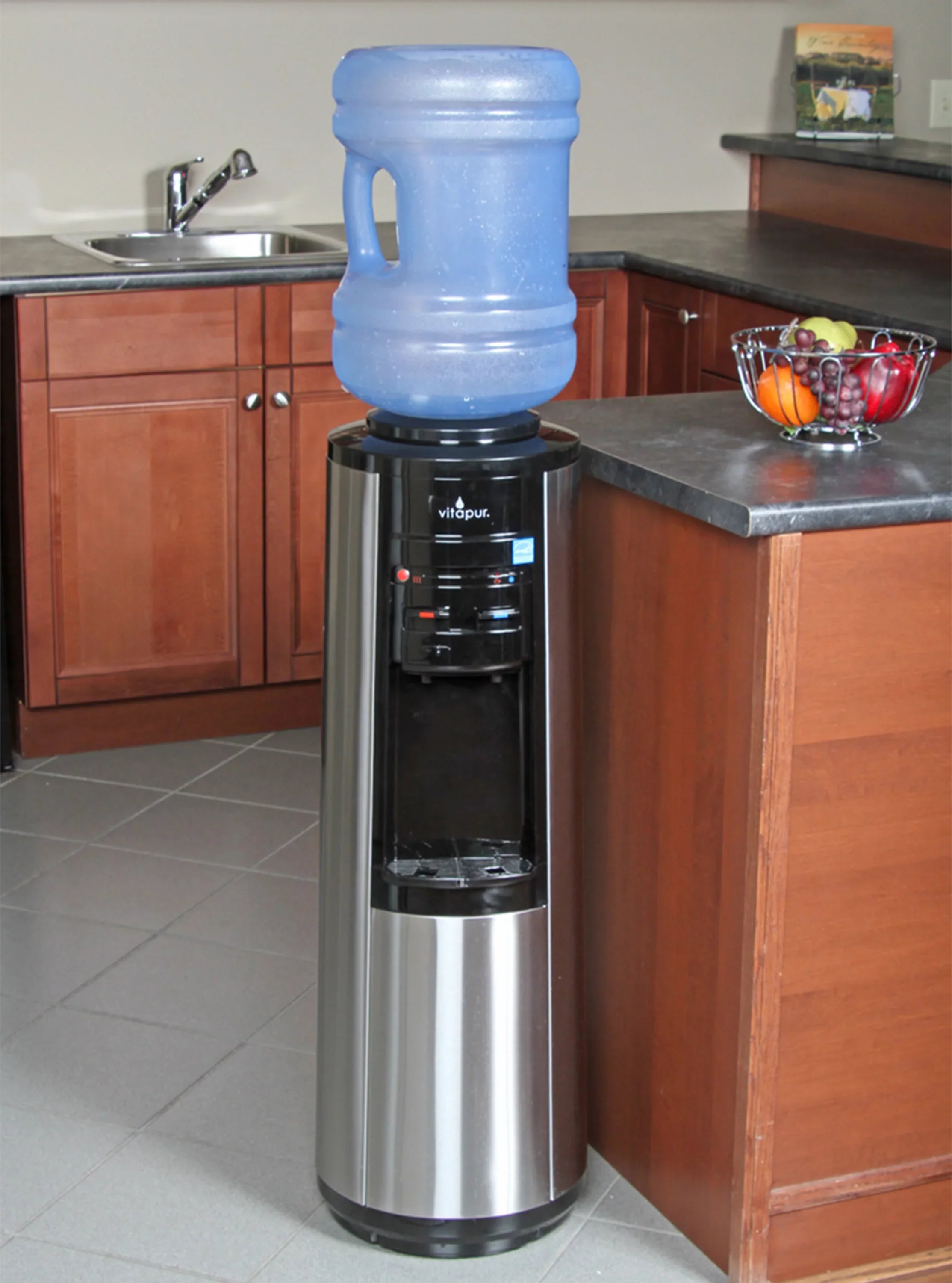 Vitapur Top Load Water Dispenser (Hot, Room and Cold) Sizetainless Sizeteel