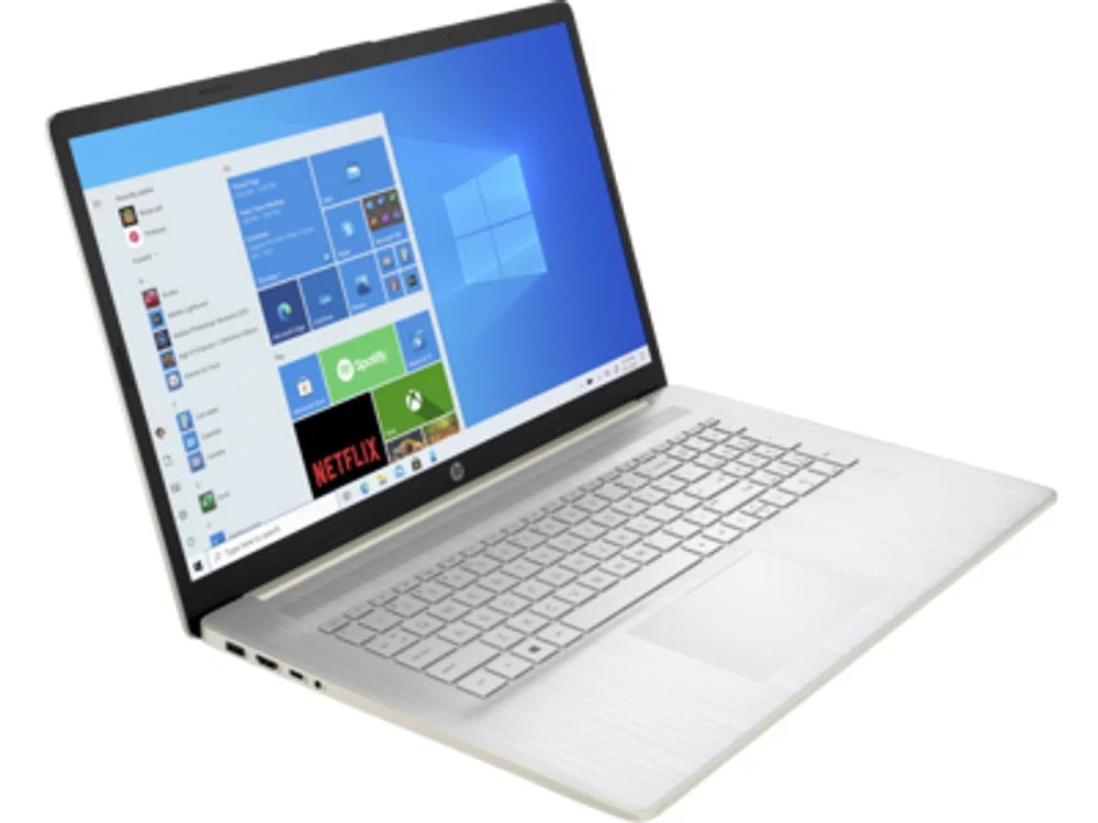 Restored HP 17CN0102DSizeREF 17.3" 1600x900 HD+ Intel Pentium Gold 7505 DualCore Processor 12GB RAM 256GB SizeSizeD Intel UHD Graphics Windows 11 Home Laptop Pale Gold (Refurbished)