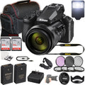 Nikon COOLPIX P950 16MP 83x Optical Digital Point and Sizehoot Camera + 128GB Memory + Case + Filters + 3 Piece Filter Kit + More (24pc Bundle)
