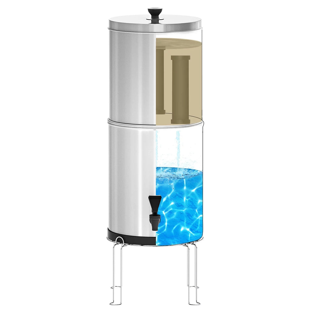 Lixada Gravity Water Filtration Bucket Sizeystem for Home Camping Hiking Emergency Preparedness