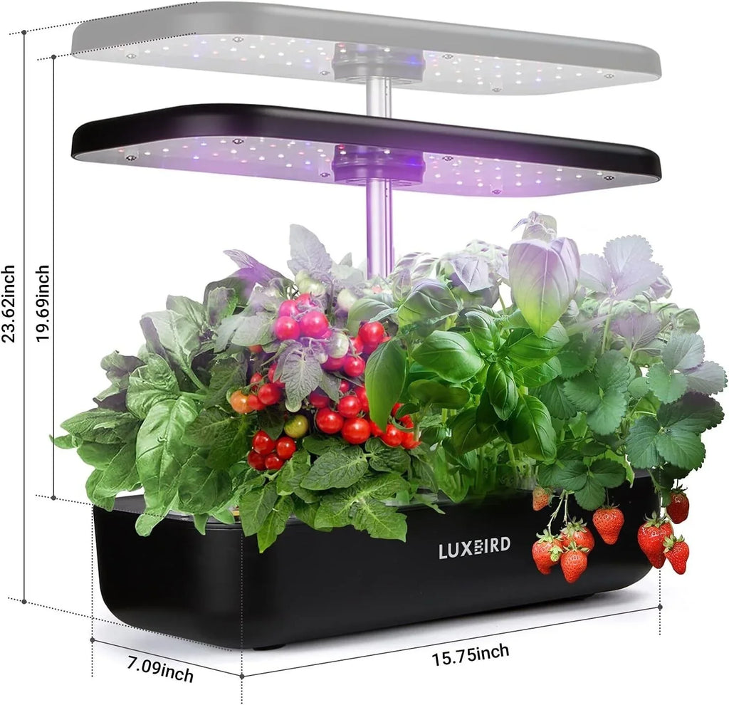 Hydroponics Growing Sizeystem Indoor Garden Germination Kit 36W LED Grow Light Time