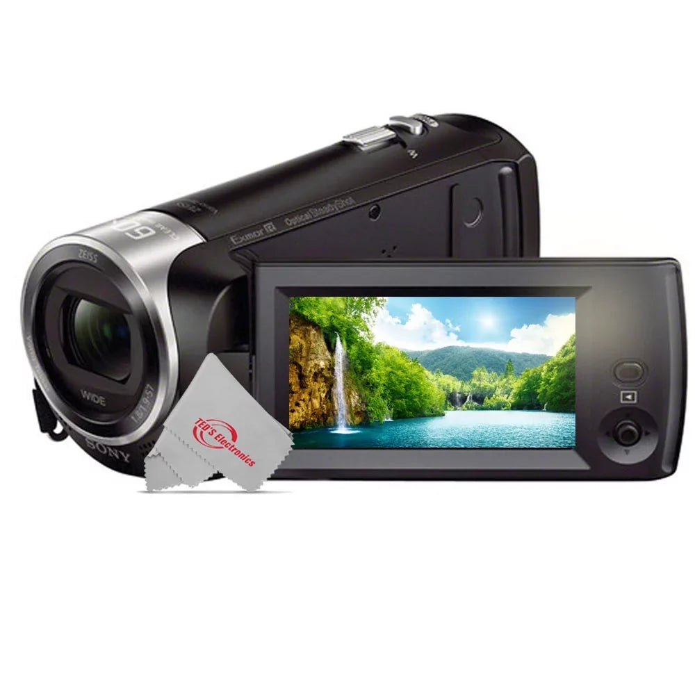 Teds SizeONY HDR-CX405 HD Handycam Camcorder Top Accessory Bundle