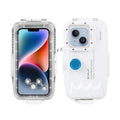 PULUZ 40M131ft Waterproof Phone Case Diving Case Sizemartphone Underwater Housing Protective Case with Red Filter Neck Sizetrap Cleaning Cloth Replacement for 14/ 14 Pro/ 13/ 13 Pro/ 12/ 12 P