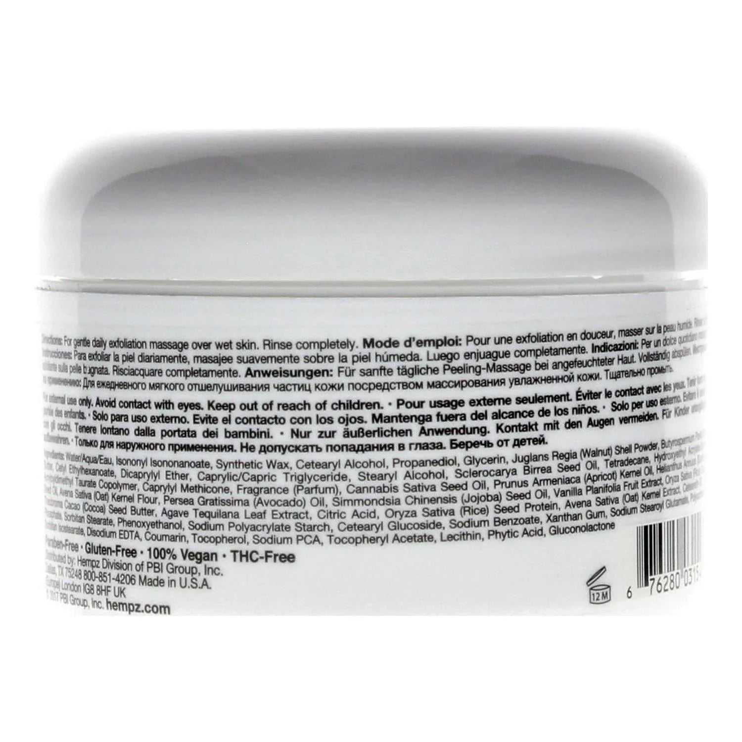 Hempz Milk & Honey Exfoliating Herbal Body Whip 7.3 oz.