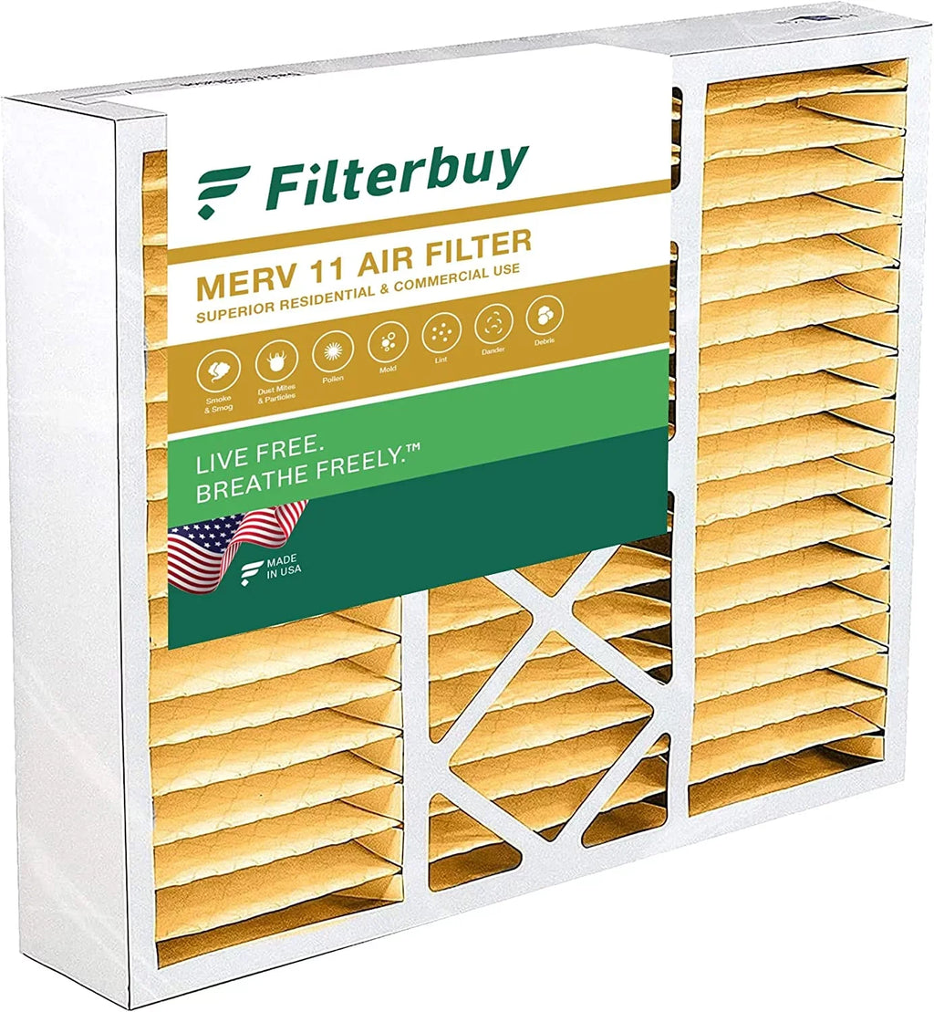 Filterbuy 22x24x5 MERV 11 Pleated HVAC AC Furnace Air Filters for Amana and Goodman (1-Pack)