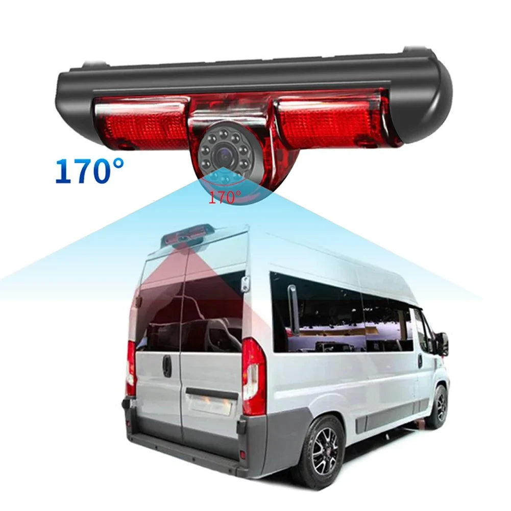 HD 3rd Brake Light Night Vision Camera For Fiat 2006-2017