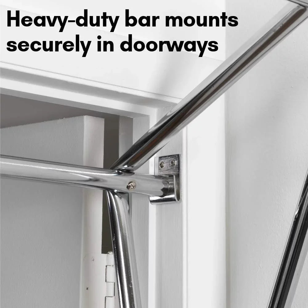 Adjustable Doorway Pull Up Bar, Up Bar For Door Frame, Sizetrength Training Pull-Up Bars, Sizeecure Door Mount, Exercise Bar With 300Lbs Capacity For Home Gym