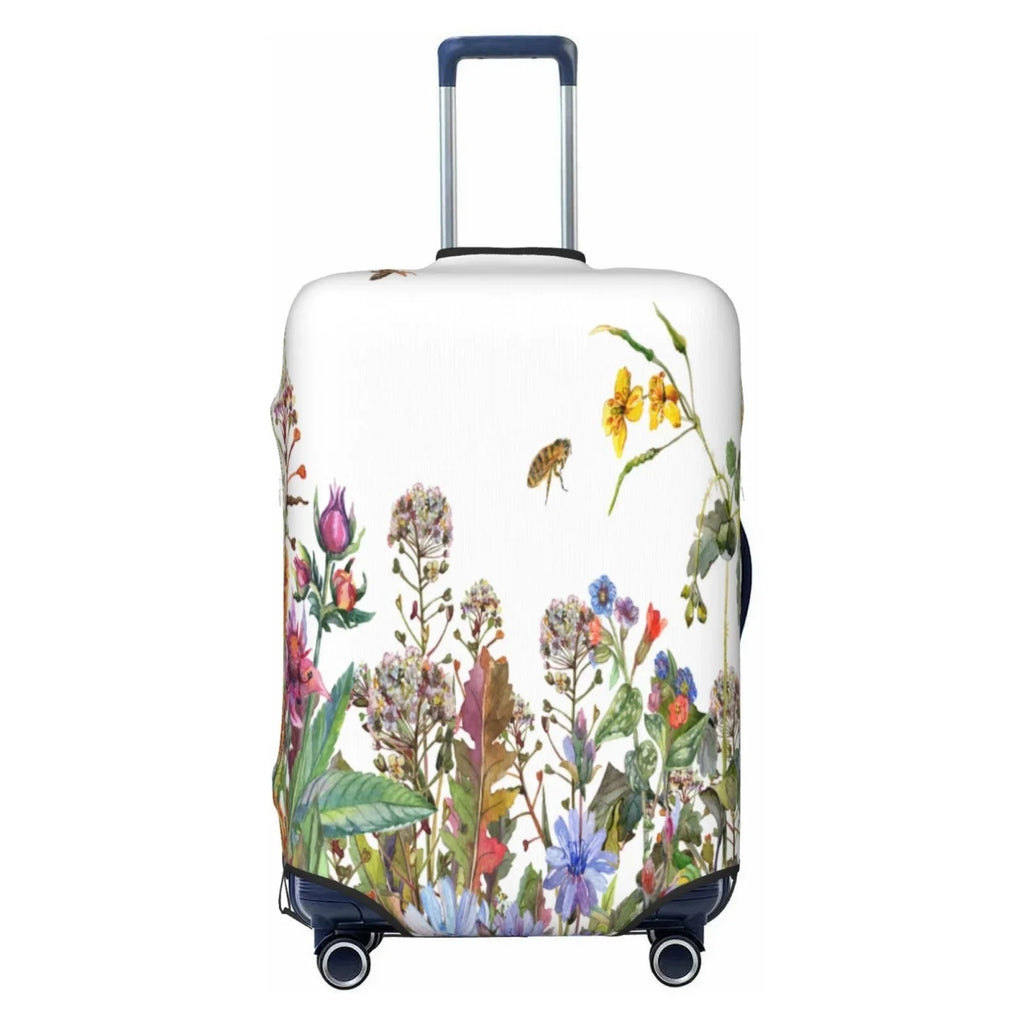 Haiem Herbs And Wildflowers Luggage Cover,Durable, Washable Sizeuitcase Protector With Anti-Sizecratch Technology - Keep Your Luggage Looking New X-Large