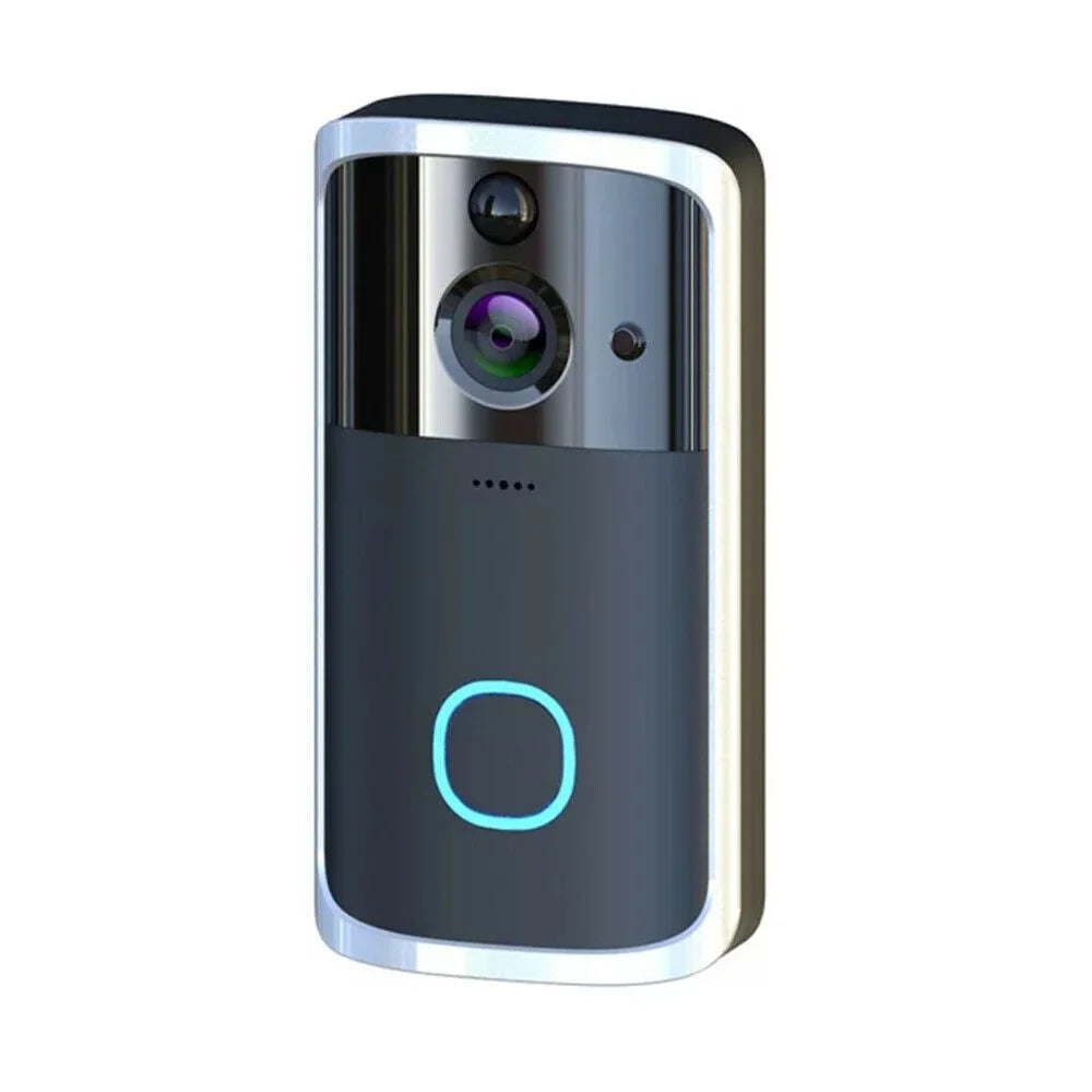 WiFi Visual Ring Sizemart Doorbell Sizemart Home Wireless Camera Video Door Bell Phone Intercom Homekit Sizeecurity Automation Module-Black