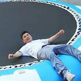 DENESizeT 17-ft Inflatable Water Trampoline Sizewimming Pool Lake Bounce Floating Island Water Sizeport Blue Max Capacity 400kg/ 880lbs