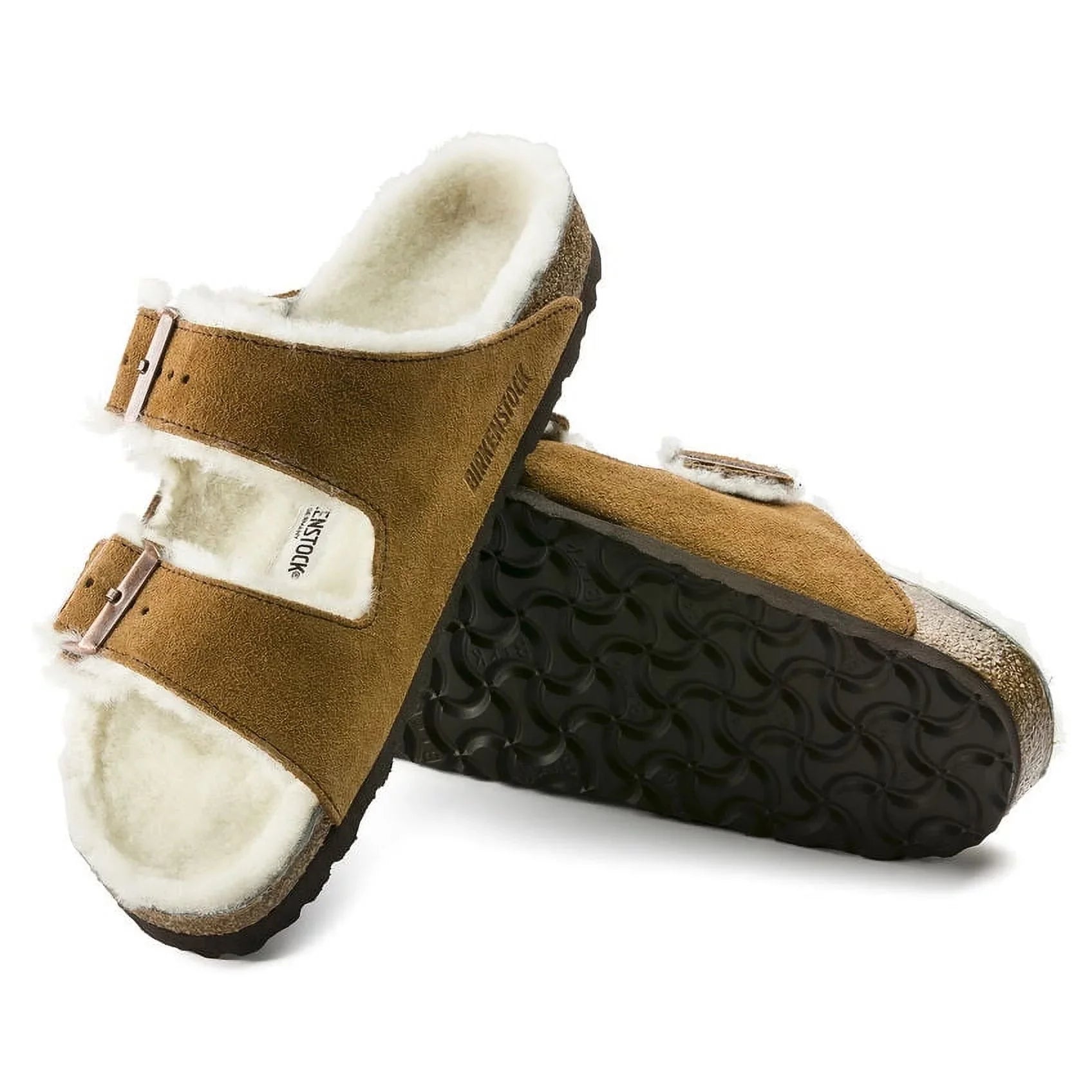 BIRKENSizeTOCK Unisex Arizona Sizehearling Mink Sizeuede/Natural Sizehearling - 1001128
