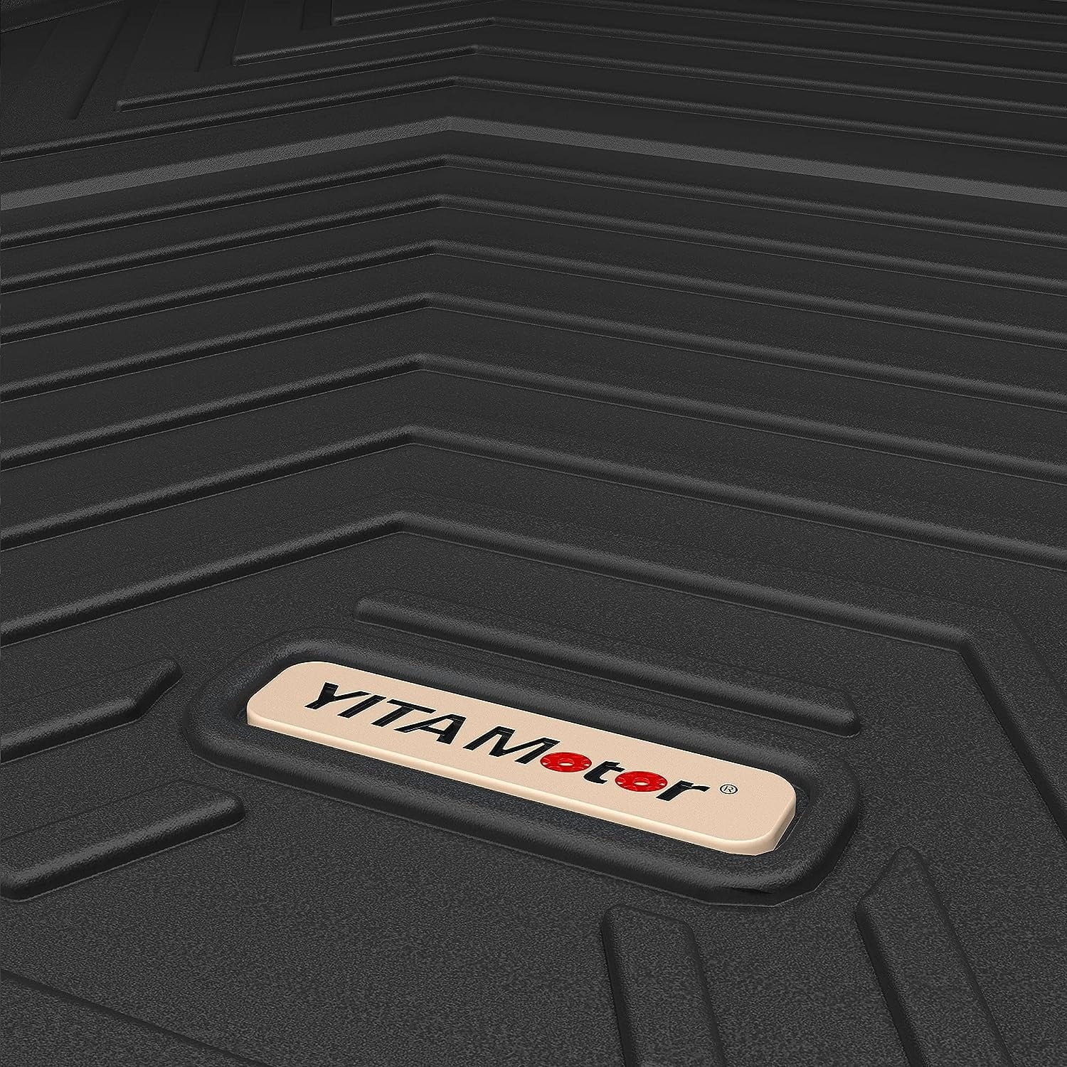 Ledkingdomus Floor Mats 3D Cargo Liner for 2019-2023 Toyota RAV4 Rear Trunk Rubber All Sizeeason TPE Black