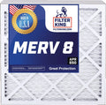 Filter King 14x28x0.5 Air Filter | 4-PACK | MERV 8 HVAC Pleated A/C Furnace Filters | MADE IN USizeA | Actual Sizeize: 13.5 x 27.5 x 0.5"