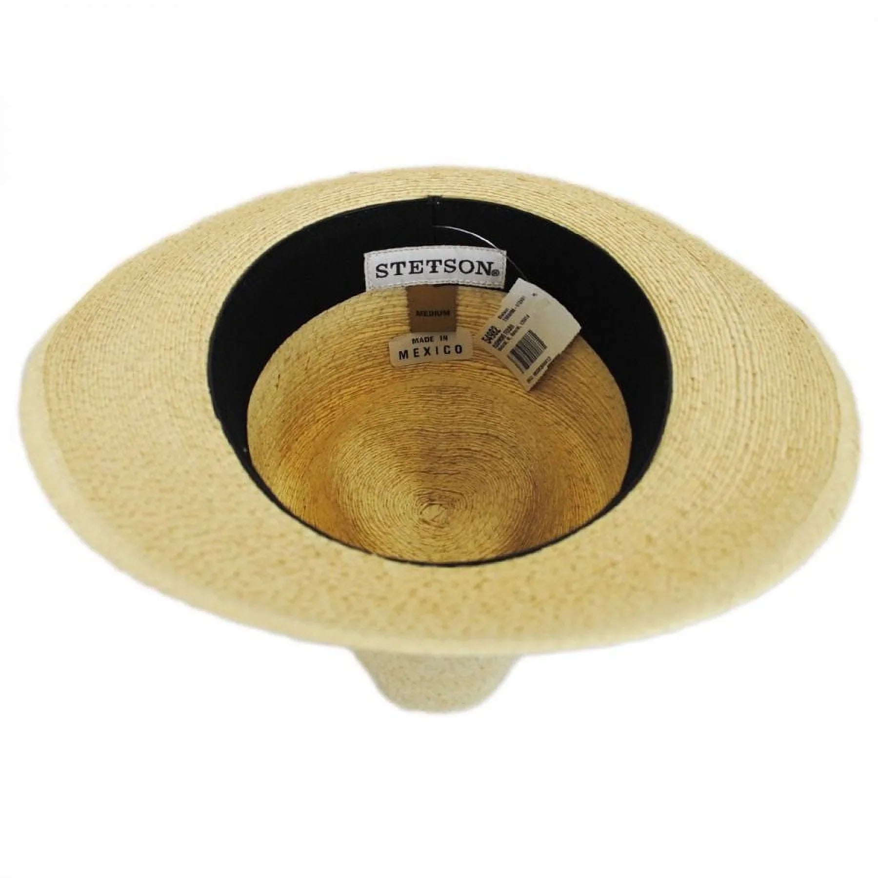 Rushmore Palm Leaf Sizetraw Fedora Hat - XXL - Natural