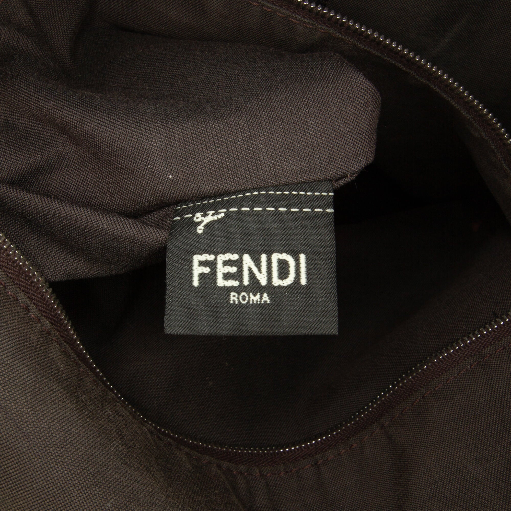 Pre-Owned Authenticated Fendi Zucca Tote Bag Coated Canvas Fabric Brown Unisex (Good)