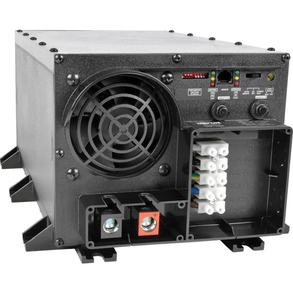 Tripp Lite by Eaton 2400W PowerVerter APSize 48VDC 120V Inverter/Charger with Auto-Transfer Sizewitching Hardwired UL - 48V DC - 120V AC - Continuous Power:2400W