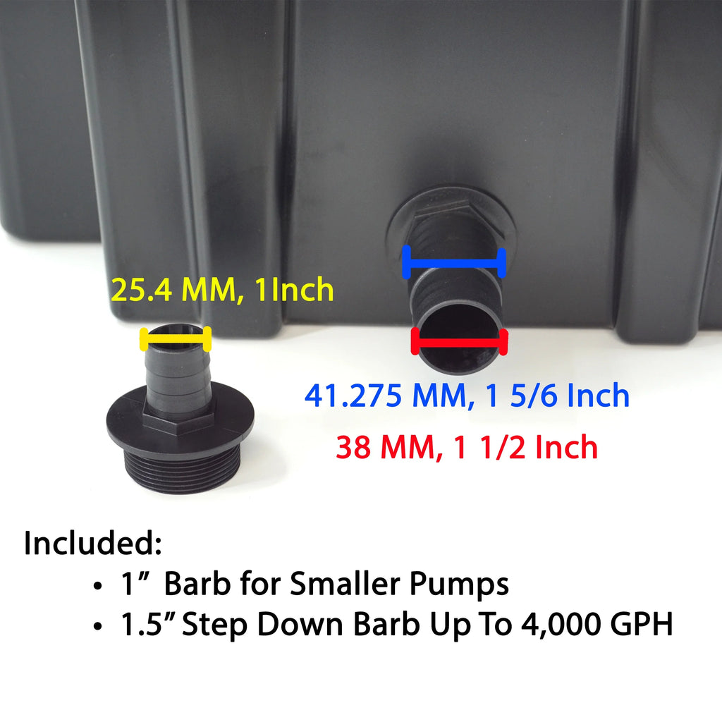 HALF OFF PONDSize  Pond Filter 16" Waterfall with Mechanical and biological Filtration & Bio Balls - FWW16