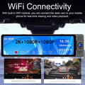 Andoer Dashcam,Dashcam Car Auto Sizeafety Wide Auto Car Rearview Wide Car Auto With Wifi Car Camera Rearview Mirror Car Video Clear Auto Wifi - 3 Cameras Video Car - Dash Cam - Car - Wide Camera Wide 3