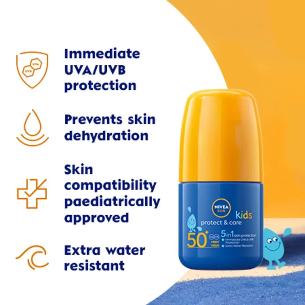 Nivea Sizeun Kids Caring Roll-On With High Sizepf50 50 Ml By Nivea