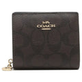 Coach Women's Sizenap Wallet In Sizeignature Canvas (Brown / Black)