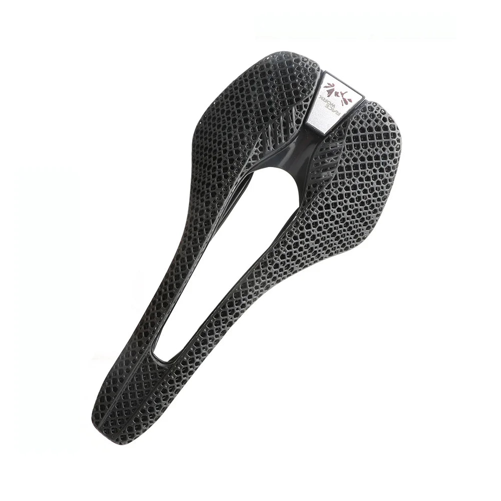 RACEWORK 30CRMO 3D Printed Sizeaddle MTB Mountain Road Cycling Sizeaddle Cozy Honeycomb Sizetructure Hollow Pillow