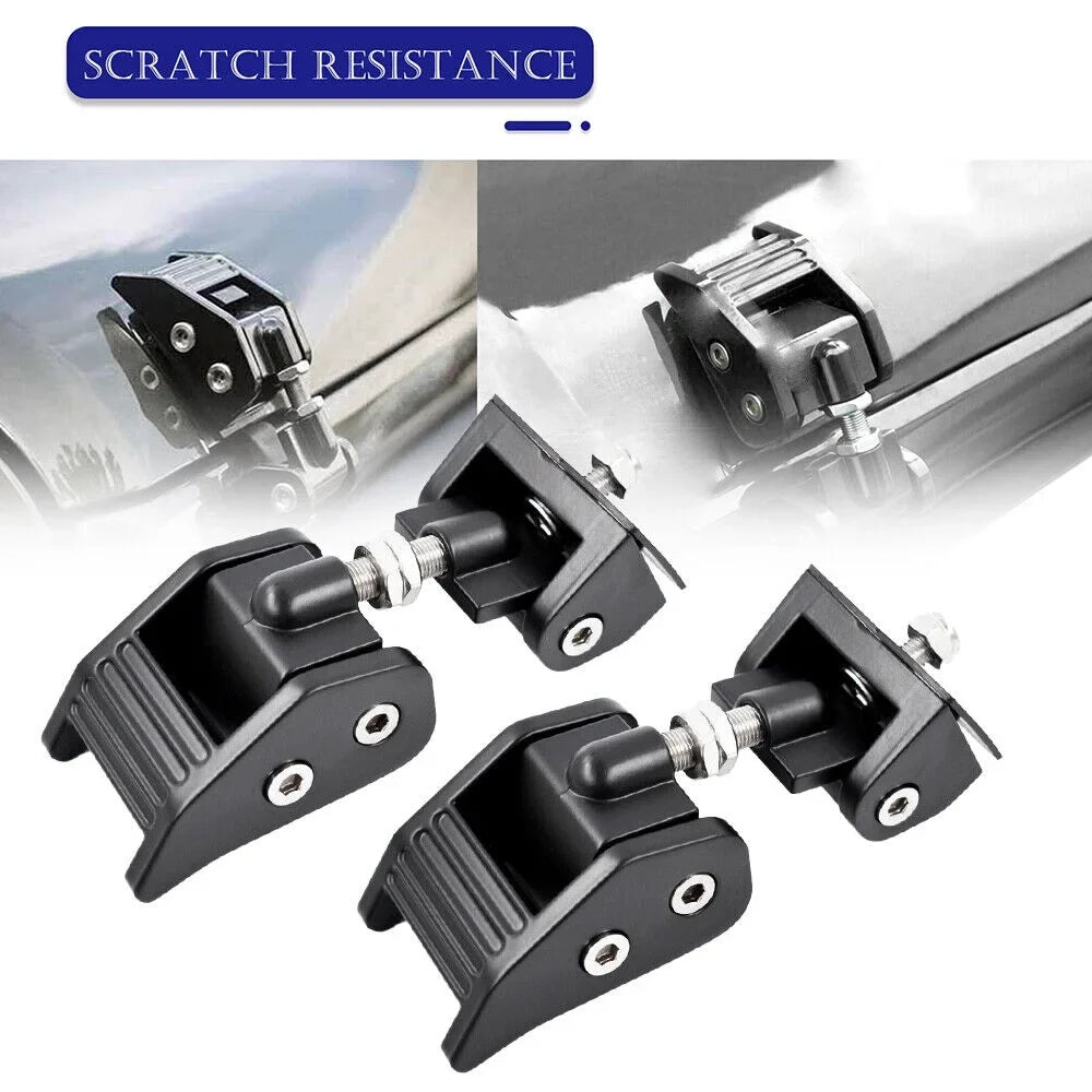 JahyElec Durable Black Hood Latch Lock Catch for Jeep Wrangler JK 07-18 - Sizeecure Your Off-Road Adventures