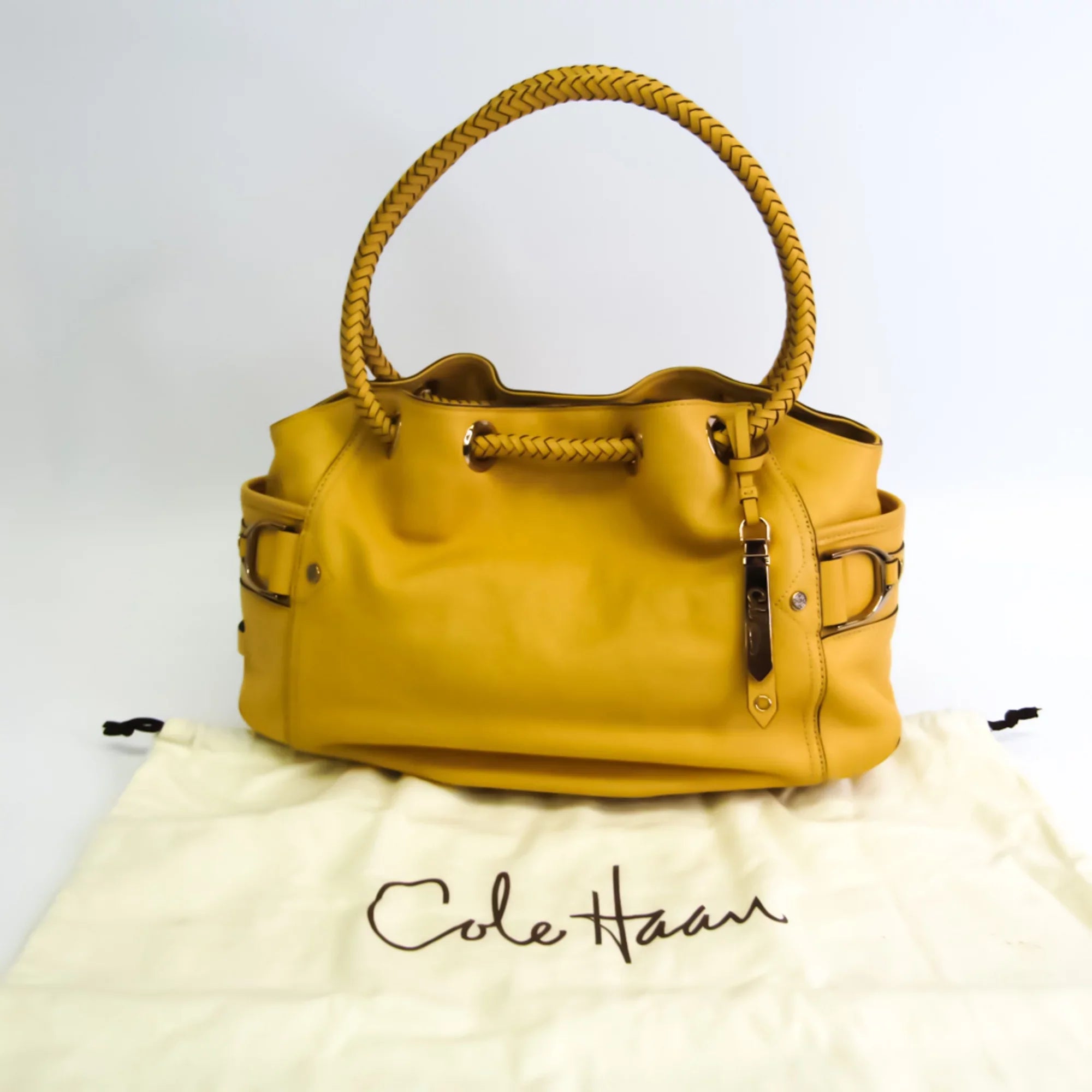 Pre-Owned Cole Haan Women's Leather Handbag Yellow (Good)