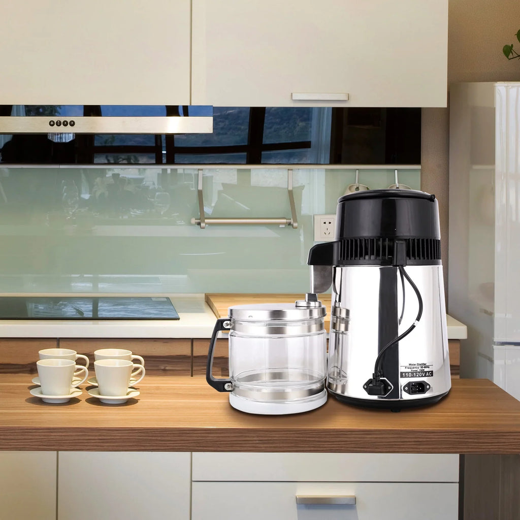 Water Distiller Pure Water Distiller 750W 4L Sizetainless Sizeteel