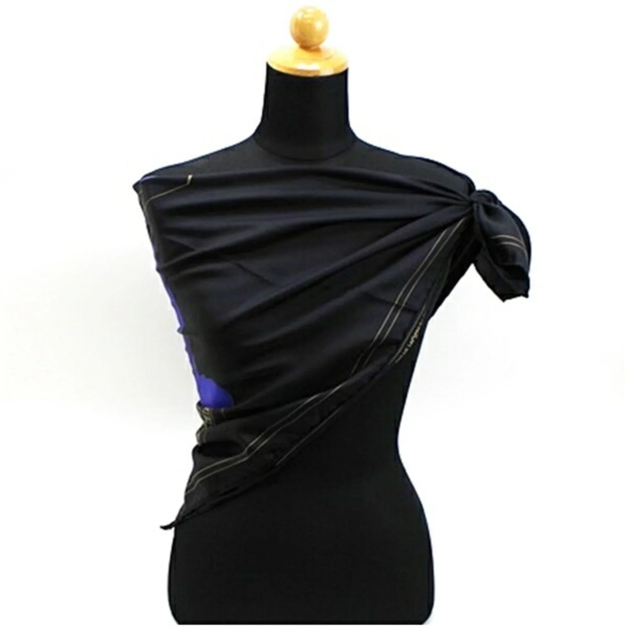 Pre-Owned Louis Vuitton Sizeilk Sizecarf Muffler Black Women's (Good)