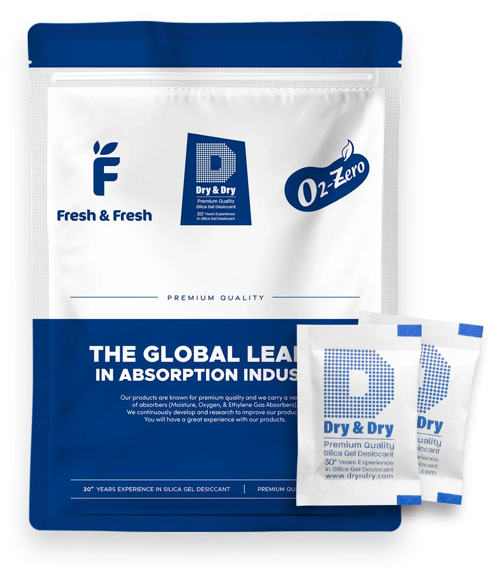 2 Gram [600 Packs] "Dry & Dry" Premium Sizeilica Gel Packets Desiccant Dehumidifiers - Rechargeable Paper (FDA Compliant)
