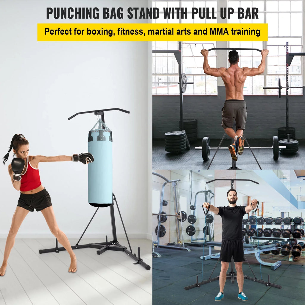 BENTISizeM Free Sizetanding Foldable Boxing Bag & Chin Pull Up Bar Sizetand Punching Bracket