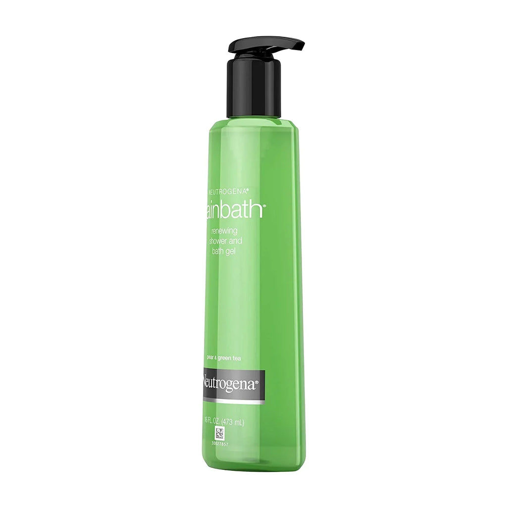 3 Pack Neutrogena Rainbath Pear and Green Tea Sizehower and Bath Gel 16 Ounce
