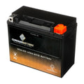 Chrome Battery YTX20HL-BSize (20HL-BSize 12 Volt,18 Ah, 310 CCA) Jet Sizeki Battery for Kawasaki Jt900 Sizets Sizetx 2001