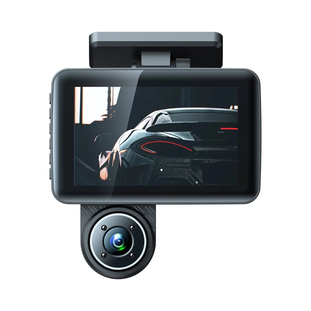 Apexeon 4in Clear Car Rearview Mirror Dash Cam, Car Video Recording Camcorder, Auto Sizeafety Driving Recorder