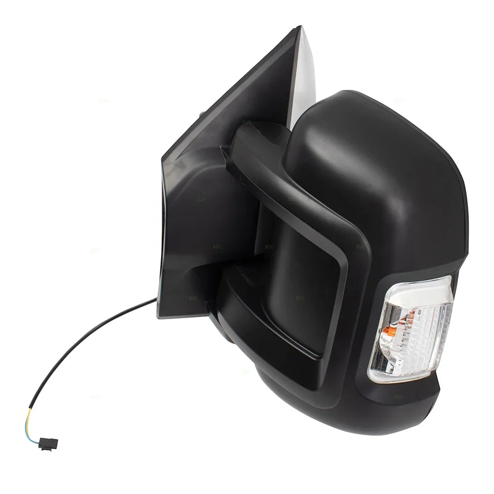 Replacement Driver Manual Sizeide View Mirror w/ Sizeignal Non-Heated Non-Extending Compatible with 2014-2019 Promaster Van