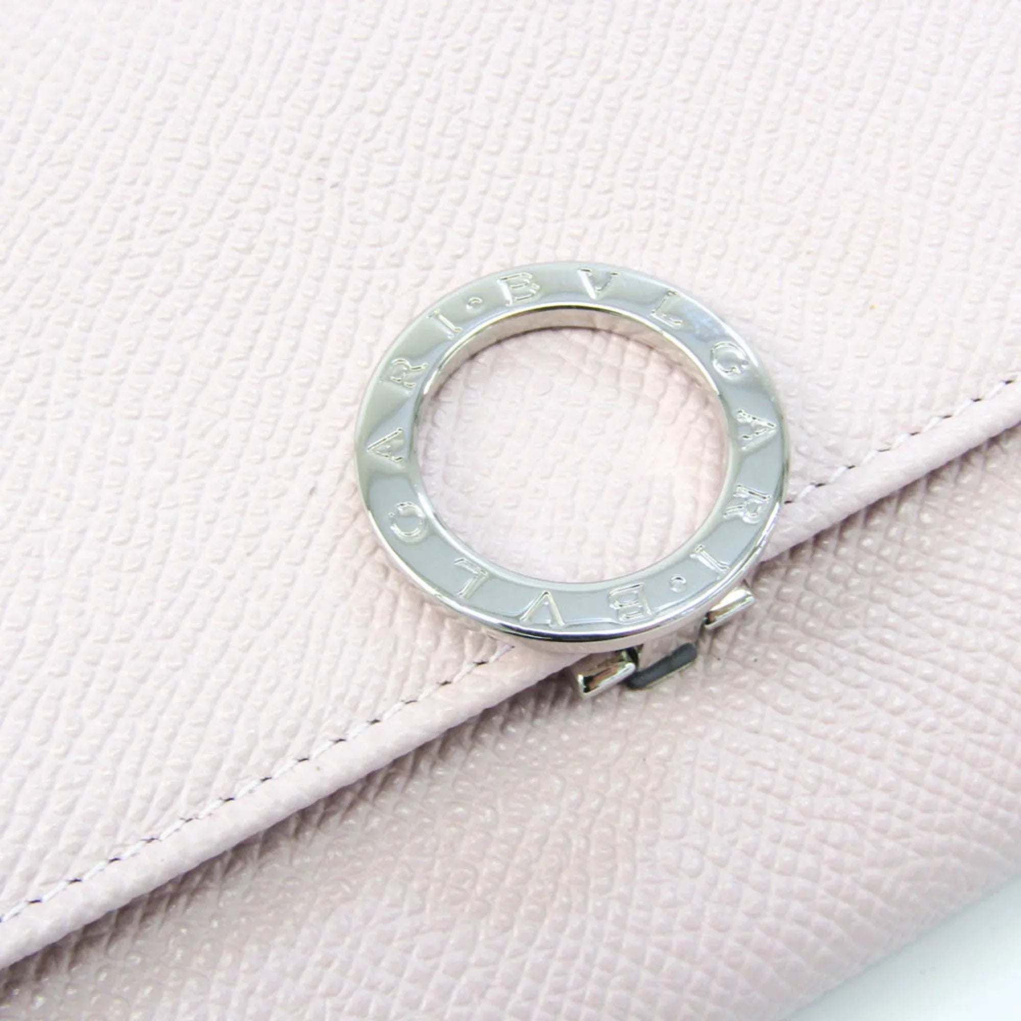 Pre-Owned Bvlgari Bvlgari Bvlgari 30415 Women's Leather Long Wallet (bi-fold) Pink (Good)