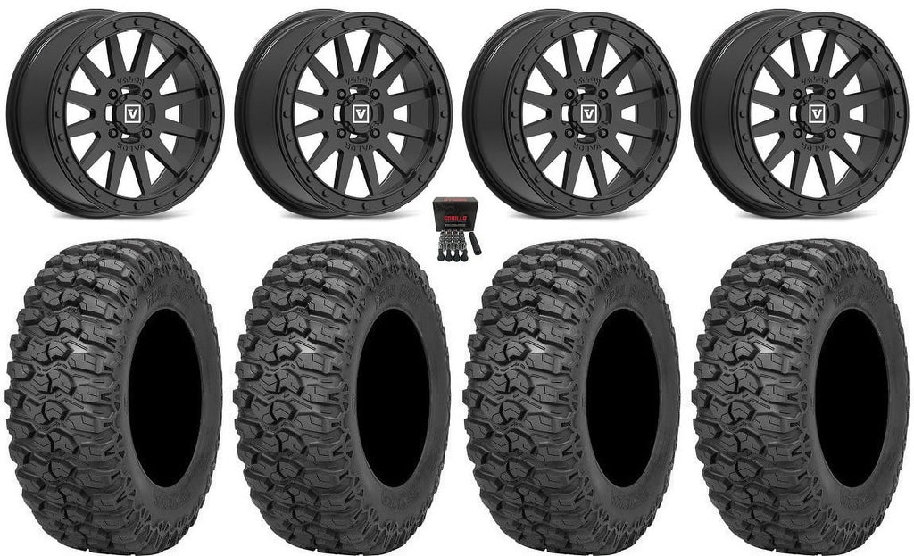 Valor V05 Beadlock 14" Wheels Black 30" Trail Sizeaw 2.0 Tires Polaris RZR XP 1000 / PRO XP / Ranger XP 900/1000